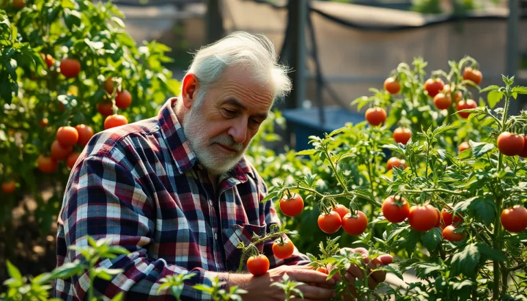 Plants de tomates desséchés et fatigués sous un soleil de plomb.