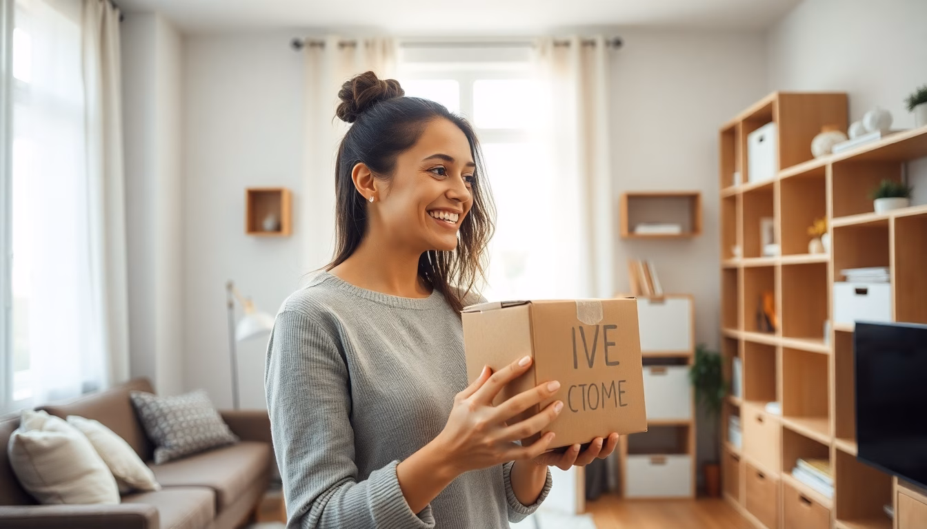 Boîte en carton transformée en solution de rangement