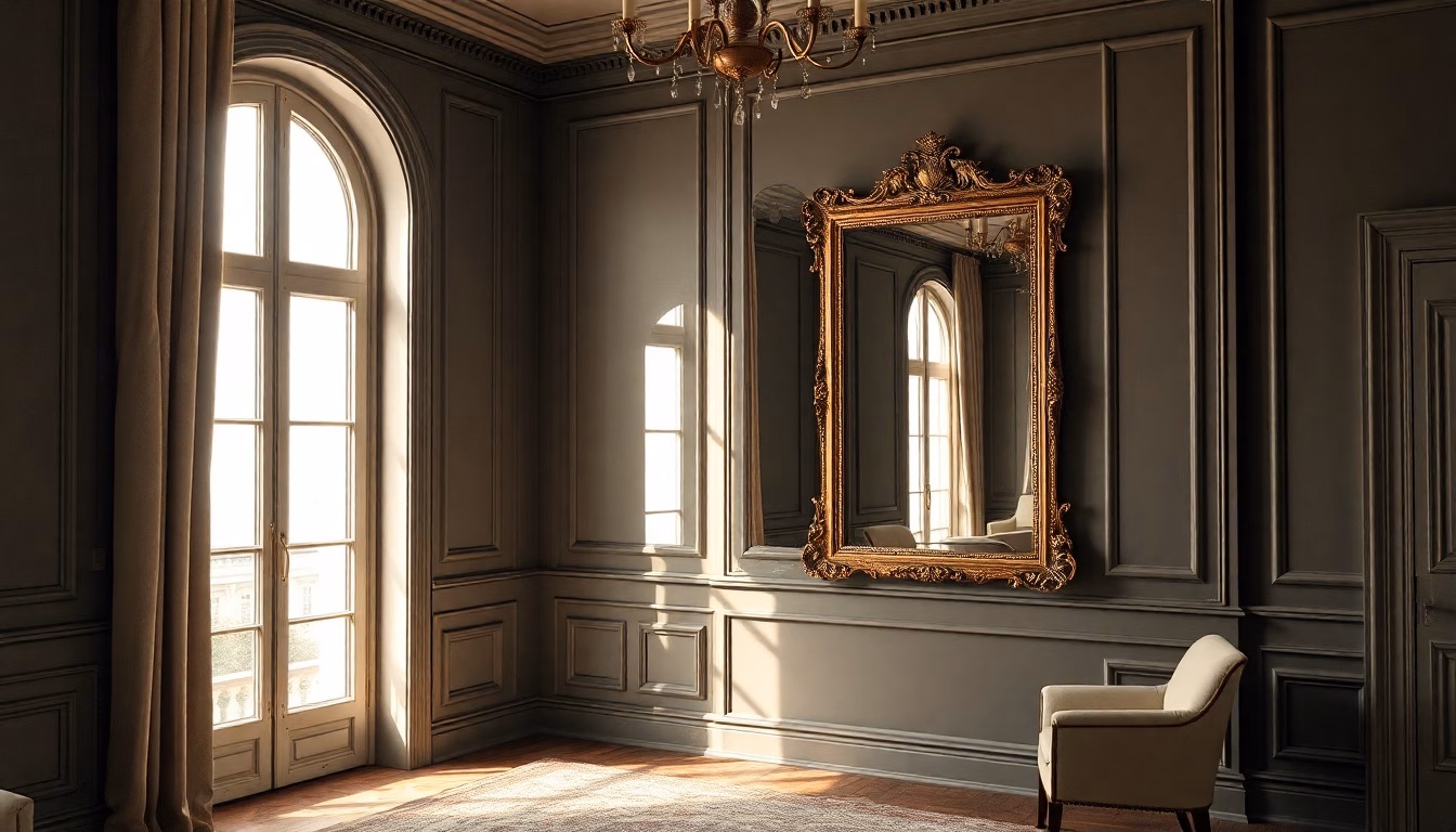 Mur décoré avec un objet artistique