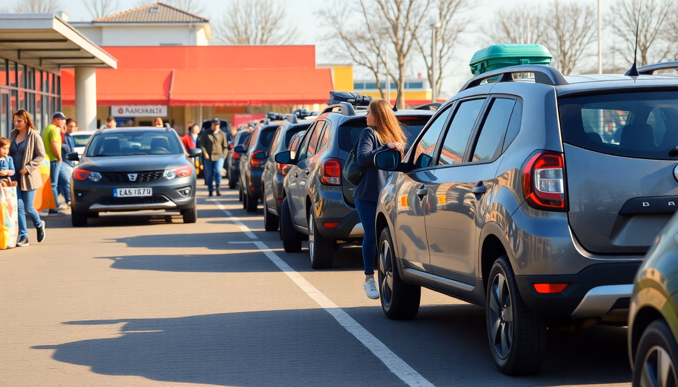 Un véhicule Dacia sur une route