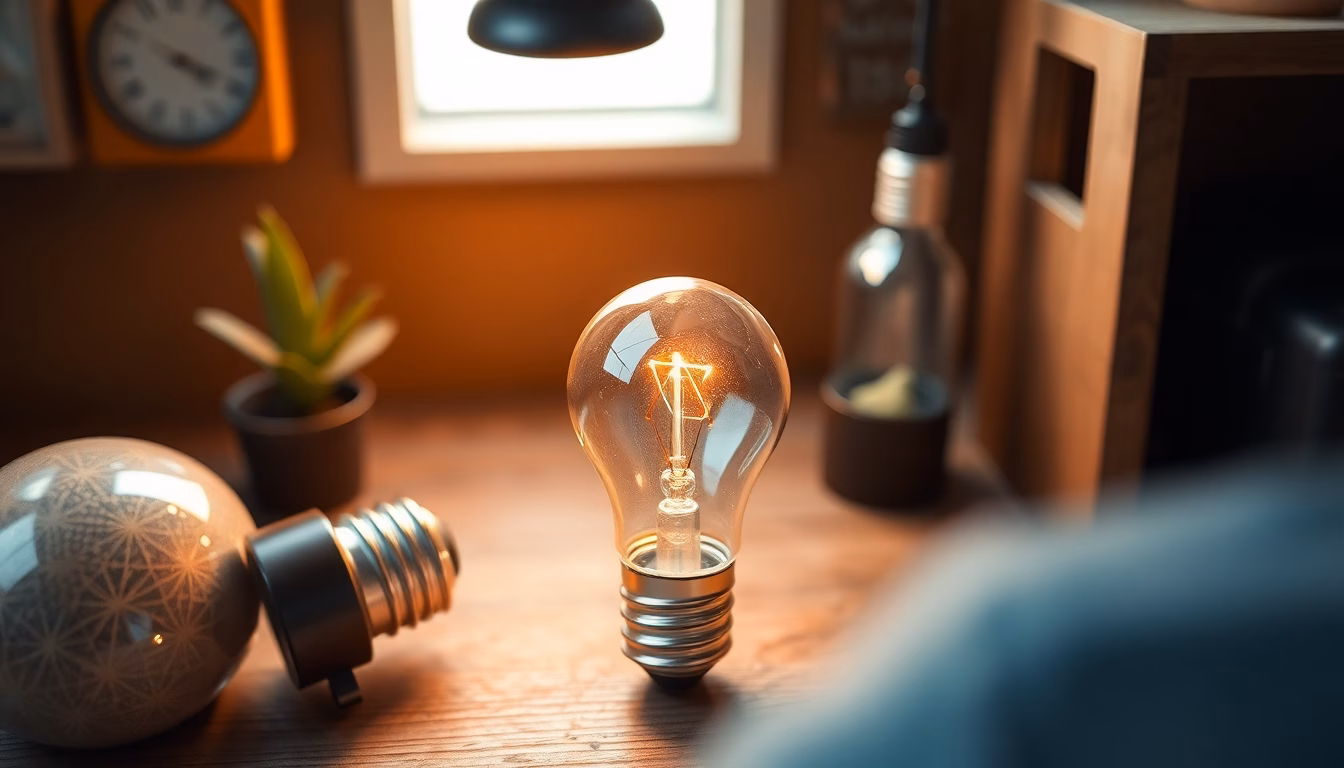 Ampoule sur graphique de tarifs d'électricité