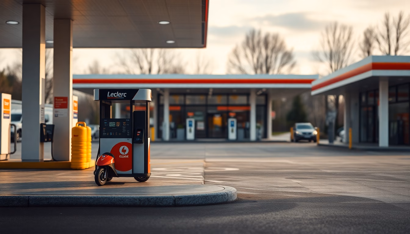 Station-service Leclerc avec bas prix du carburant