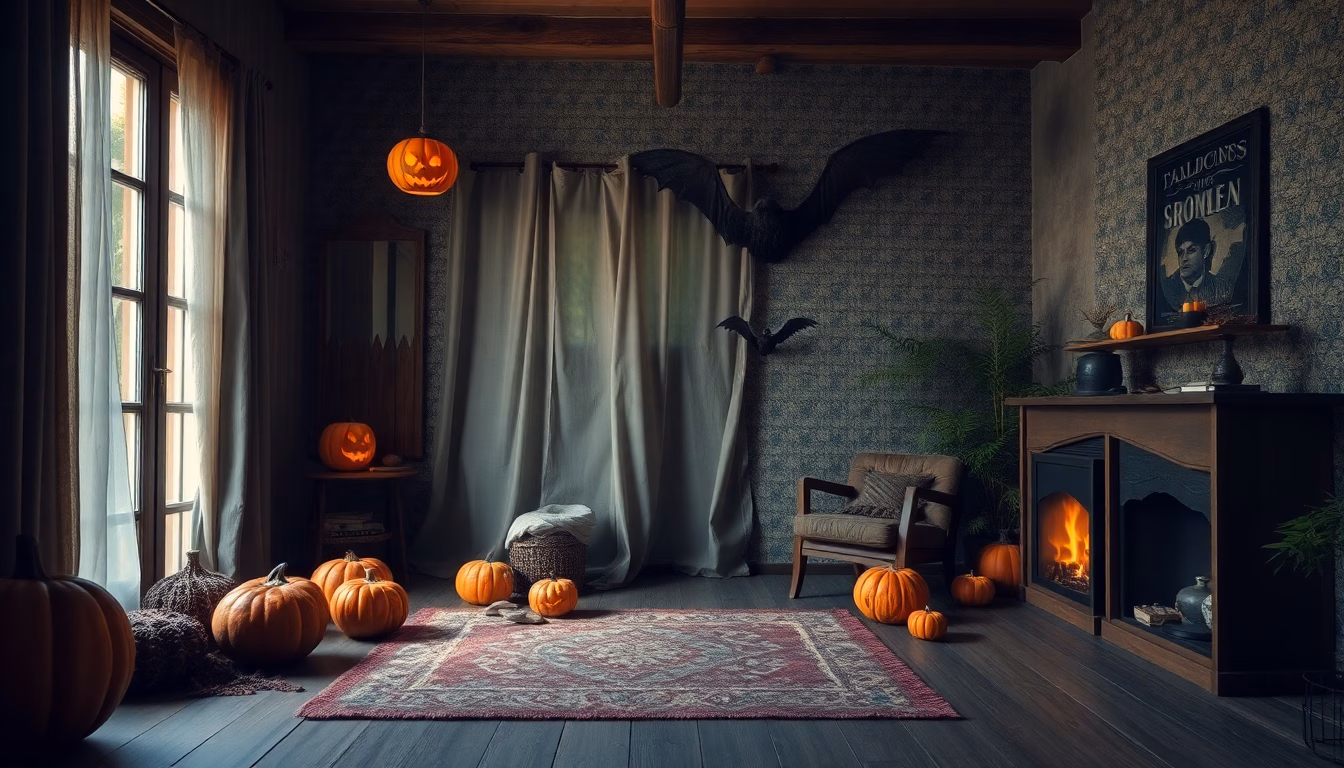 Maison décorée pour Halloween