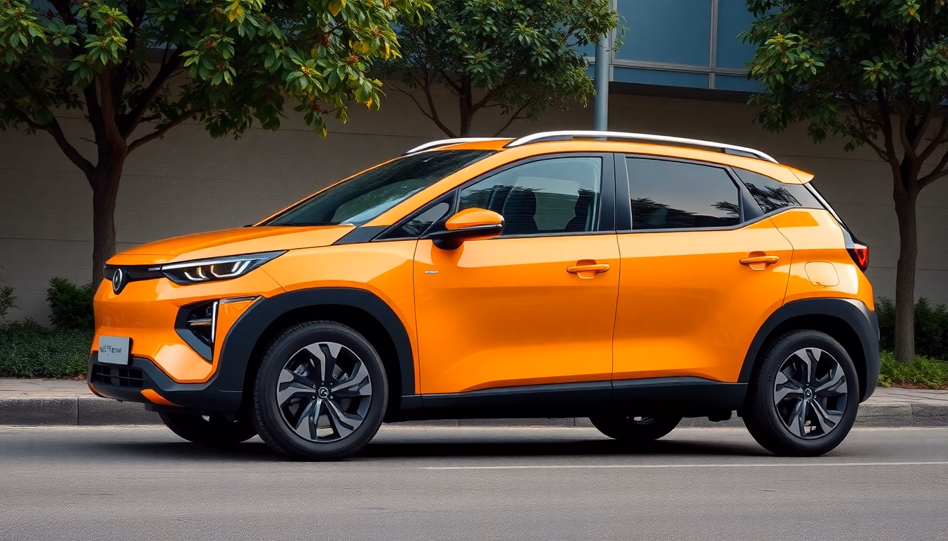 Voiture électrique BYD sur route futuriste