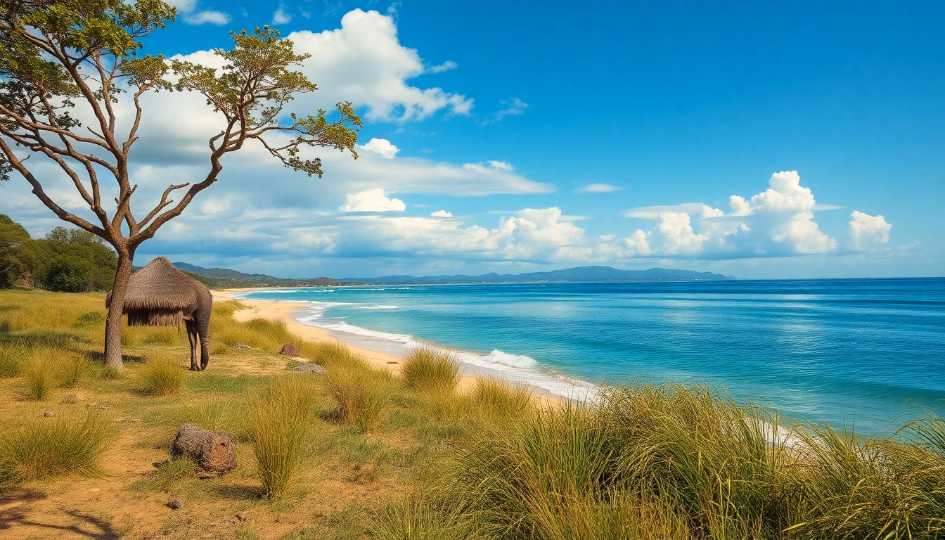 Paysage tanzanien emblématique avec faune