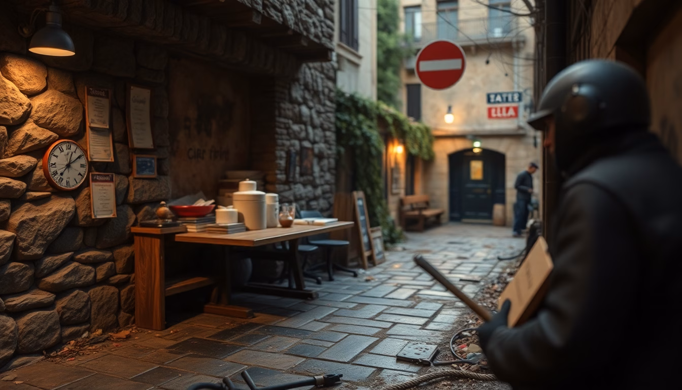 Police et camionnette blindée lors d'un braquage à Lyon