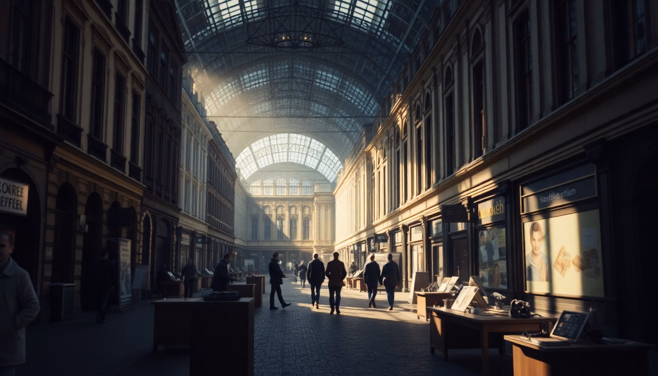 Carte de l'Europe avec flux de données numériques