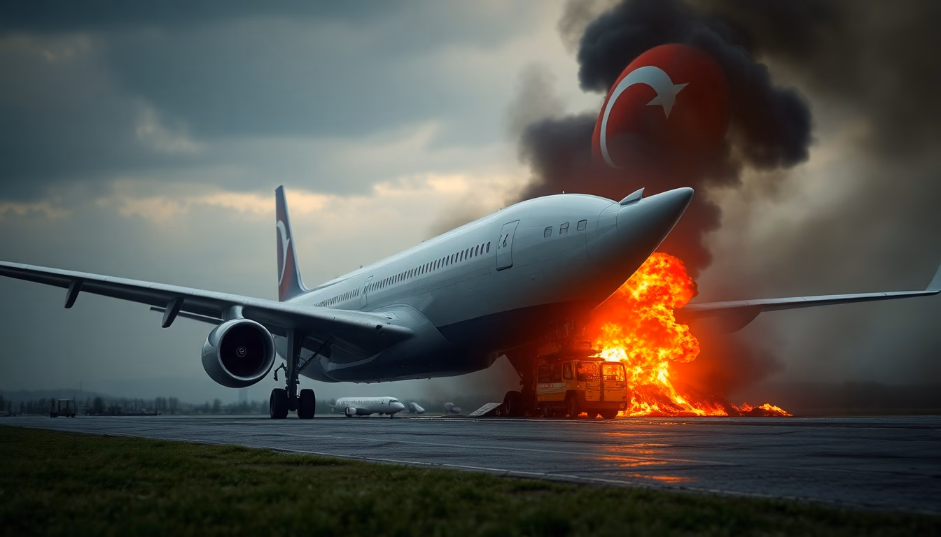 Débris d'avion militaire turc