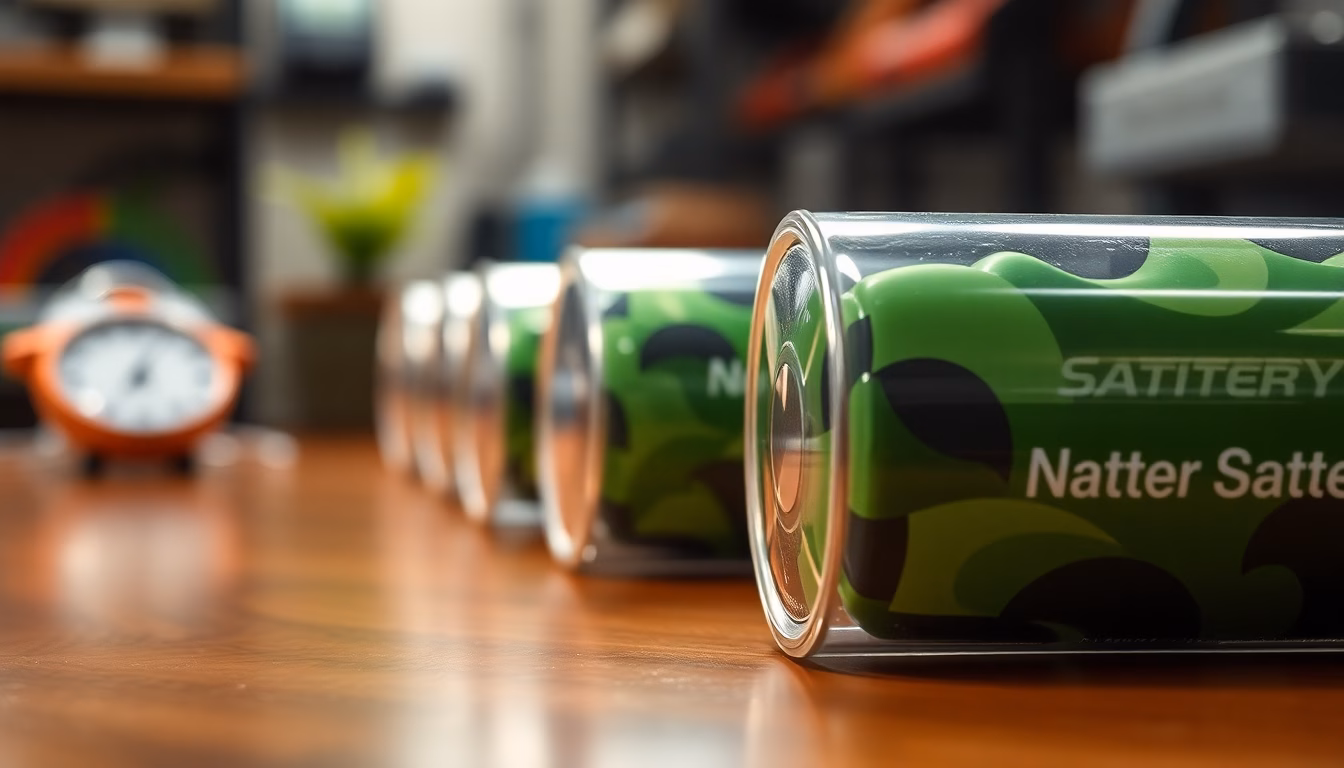 batterie futuriste lumineuse