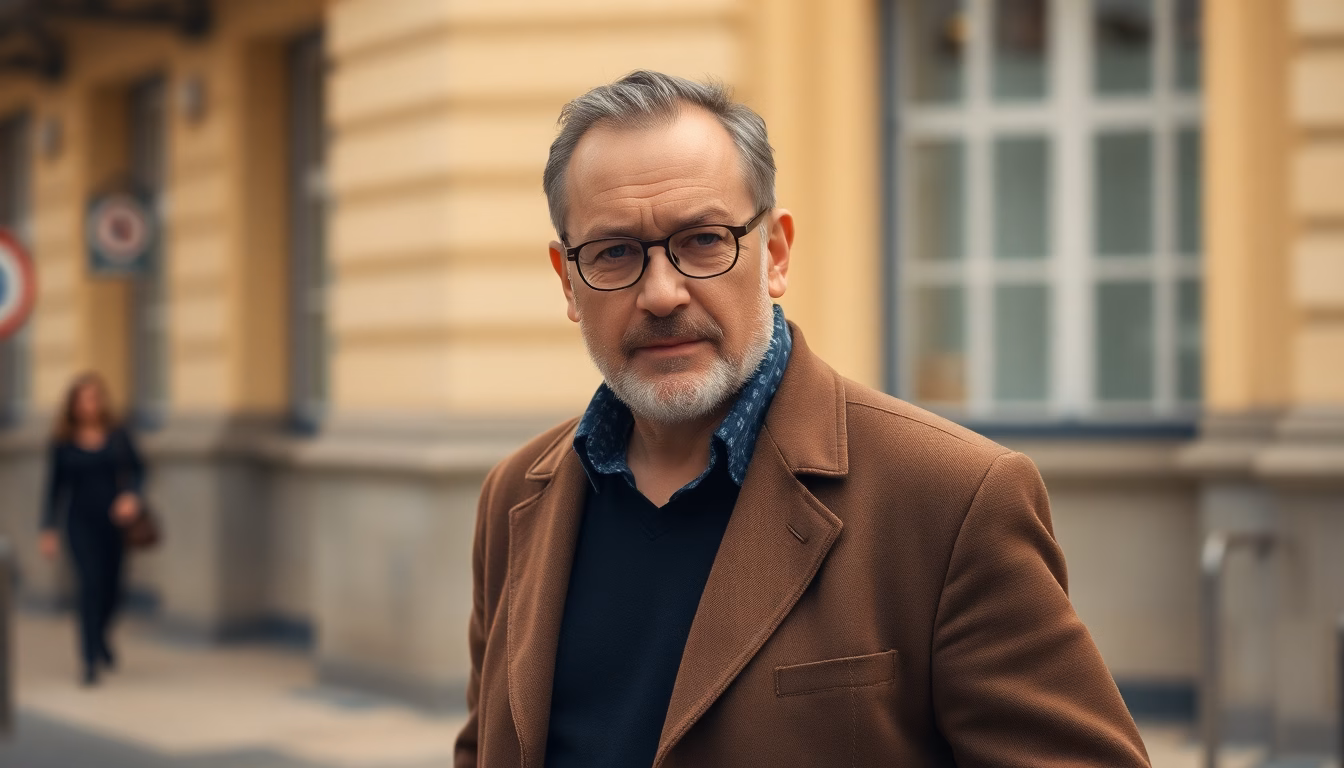 Jean Reno en tenue élégante